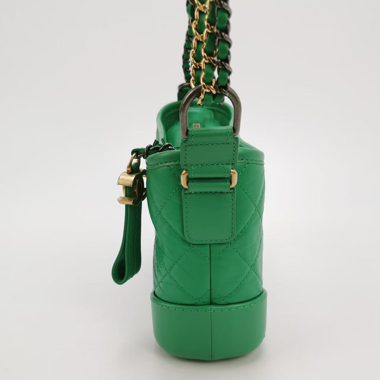 Chanel - Gabrielle Hobo Bag - Calfskin leather - Green - (Small)