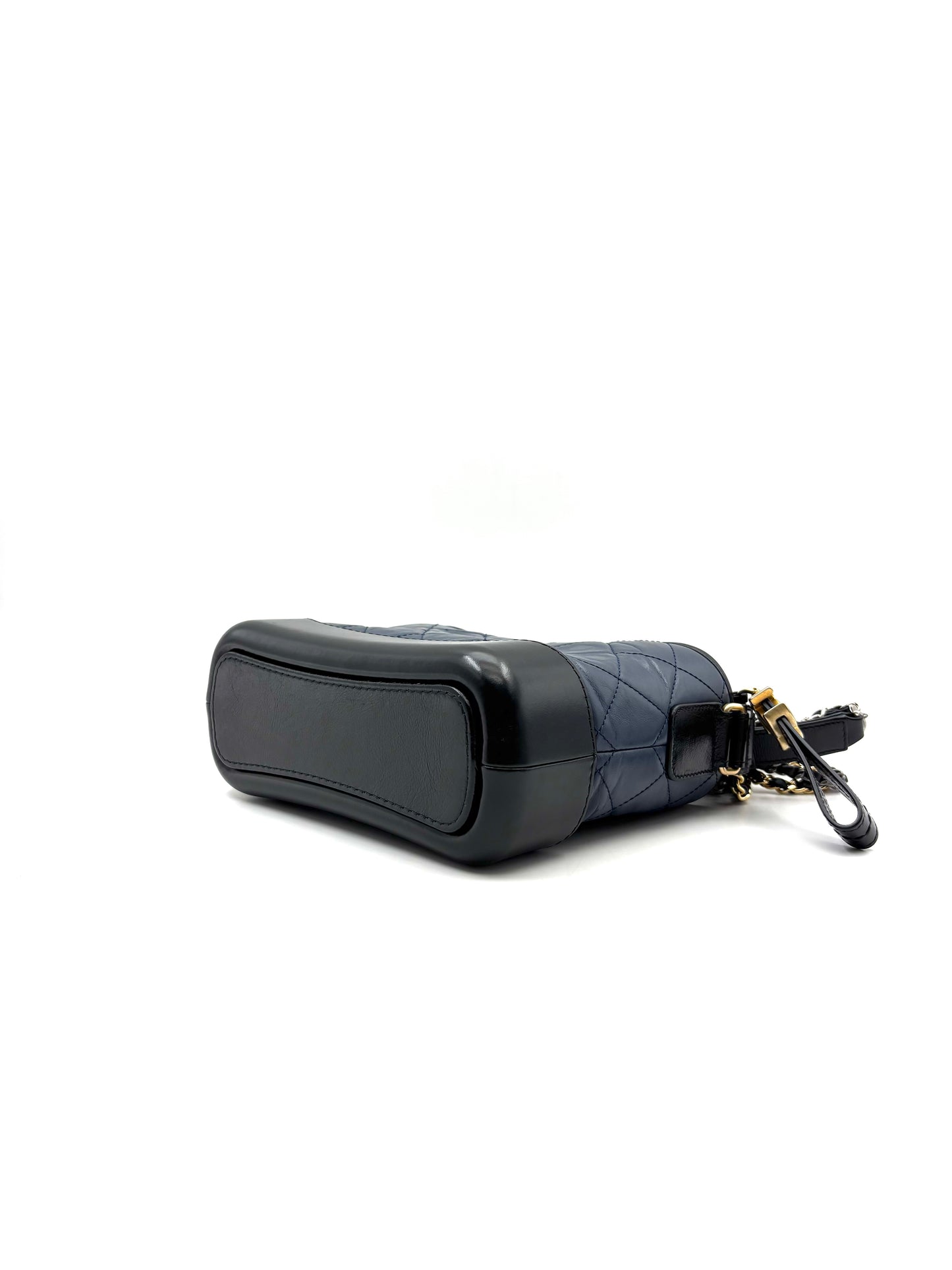 Chanel - Gabrielle Hobo Bag - Cowhide leather - Blue, Black - (Small)