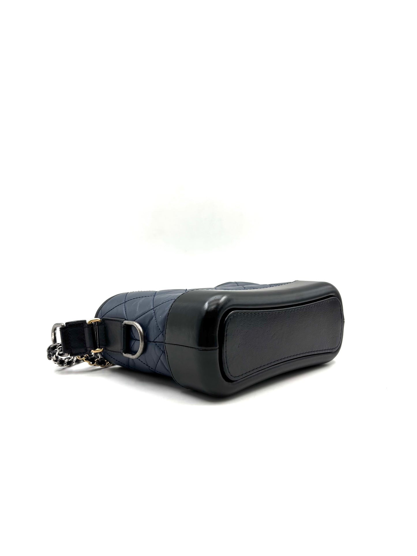 Chanel - Gabrielle Hobo Bag - Cowhide leather - Blue, Black - (Small)