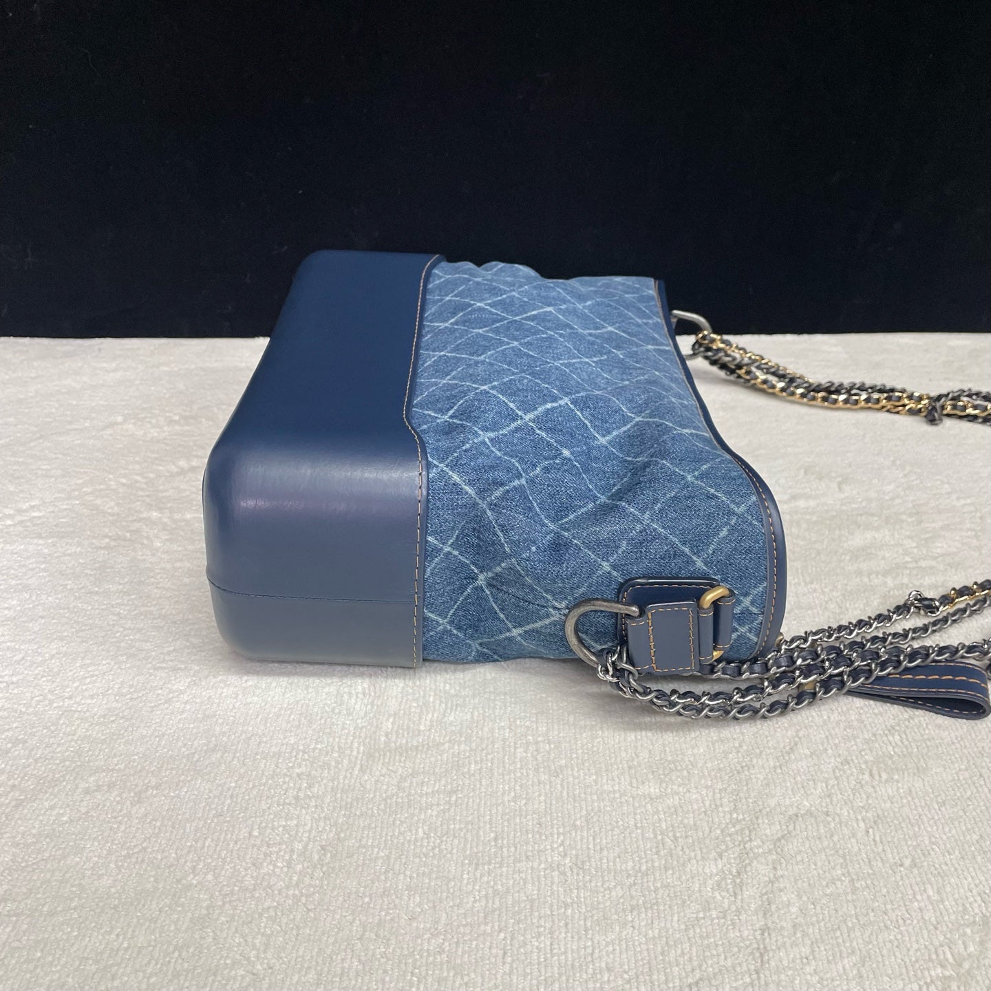 Chanel - Gabrielle Hobo Bag - Denim and leather - Blue - (medium)