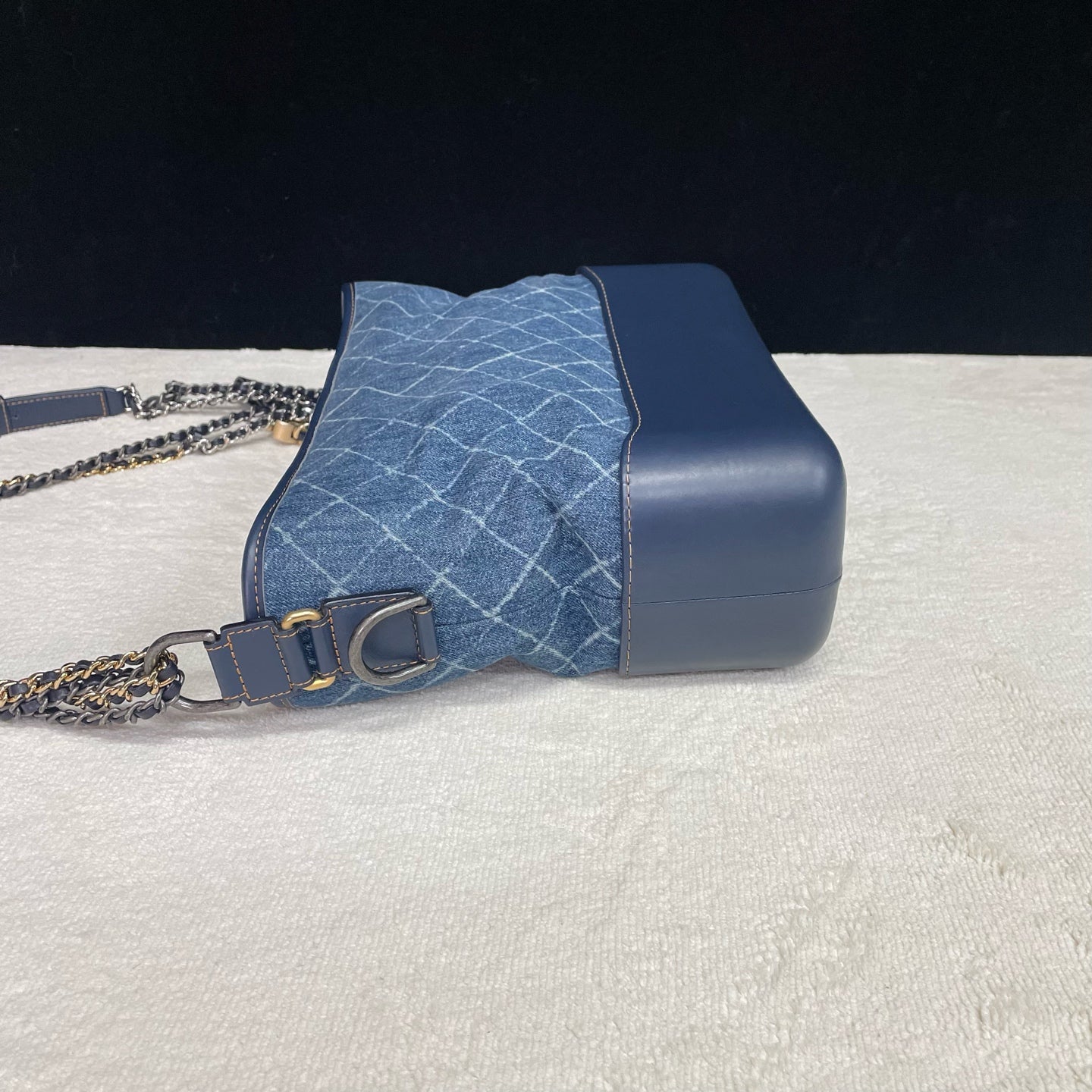 Chanel - Gabrielle Hobo Bag - Denim and leather - Blue - (medium)