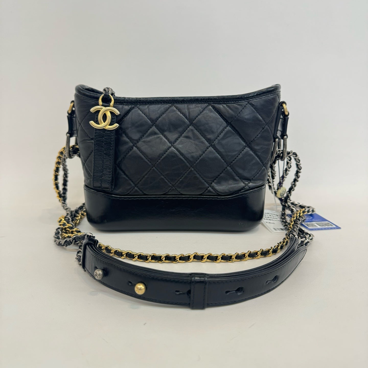 Chanel - Gabrielle Hobo Bag - Leather - Black - (small)