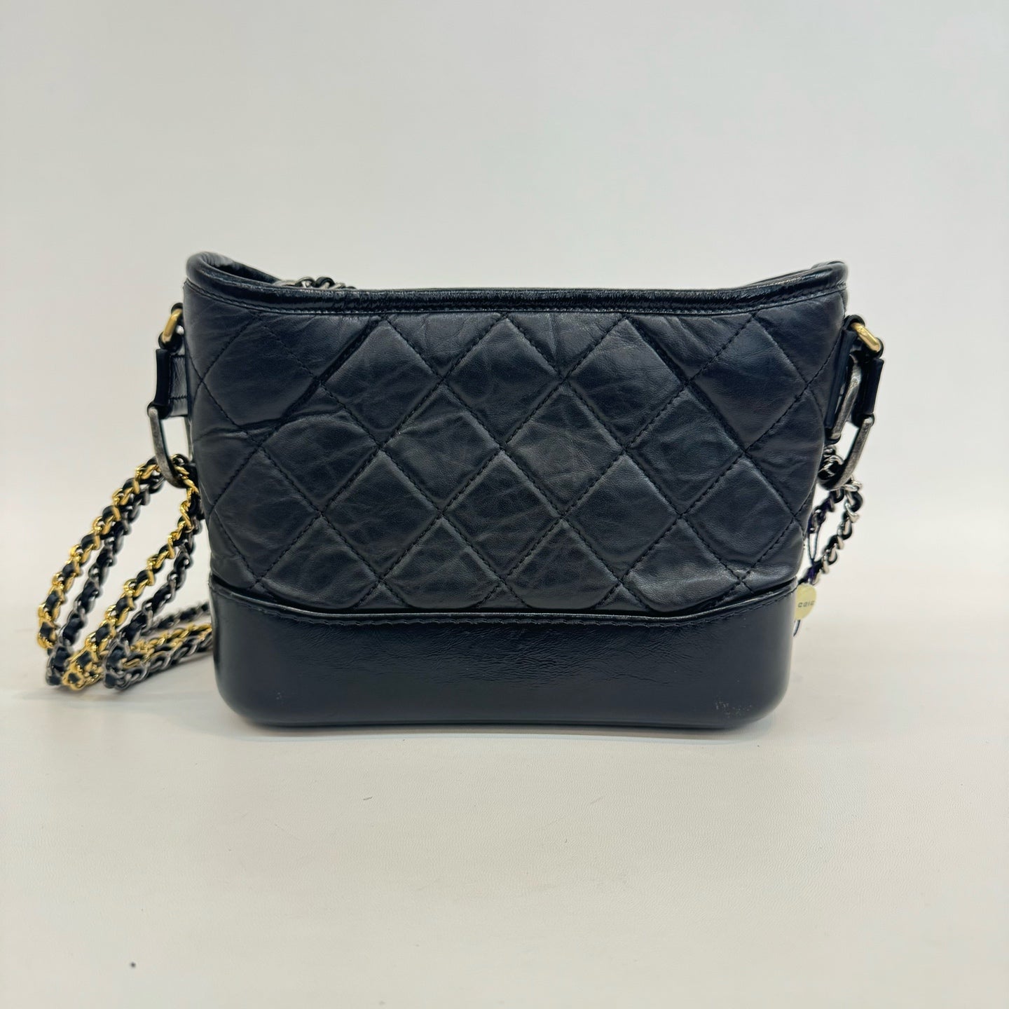 Chanel - Gabrielle Hobo Bag - Leather - Black - (small)