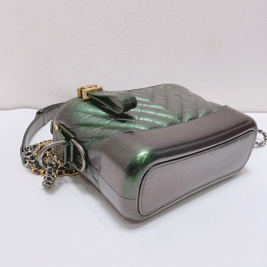 Chanel - Gabrielle Hobo Bag - Leather - Green - (small)