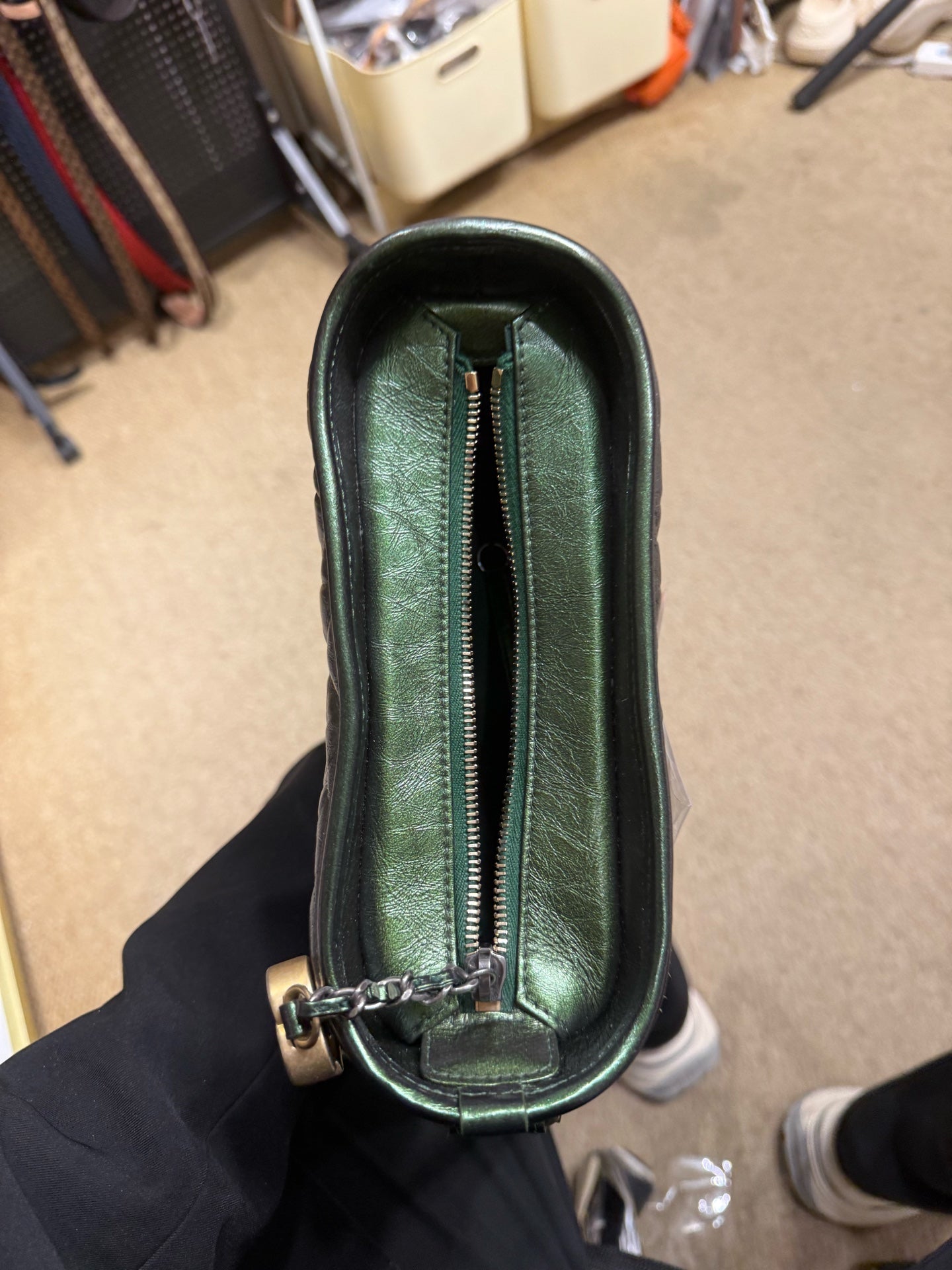Chanel - Gabrielle Hobo Bag - Leather - Green - (small)