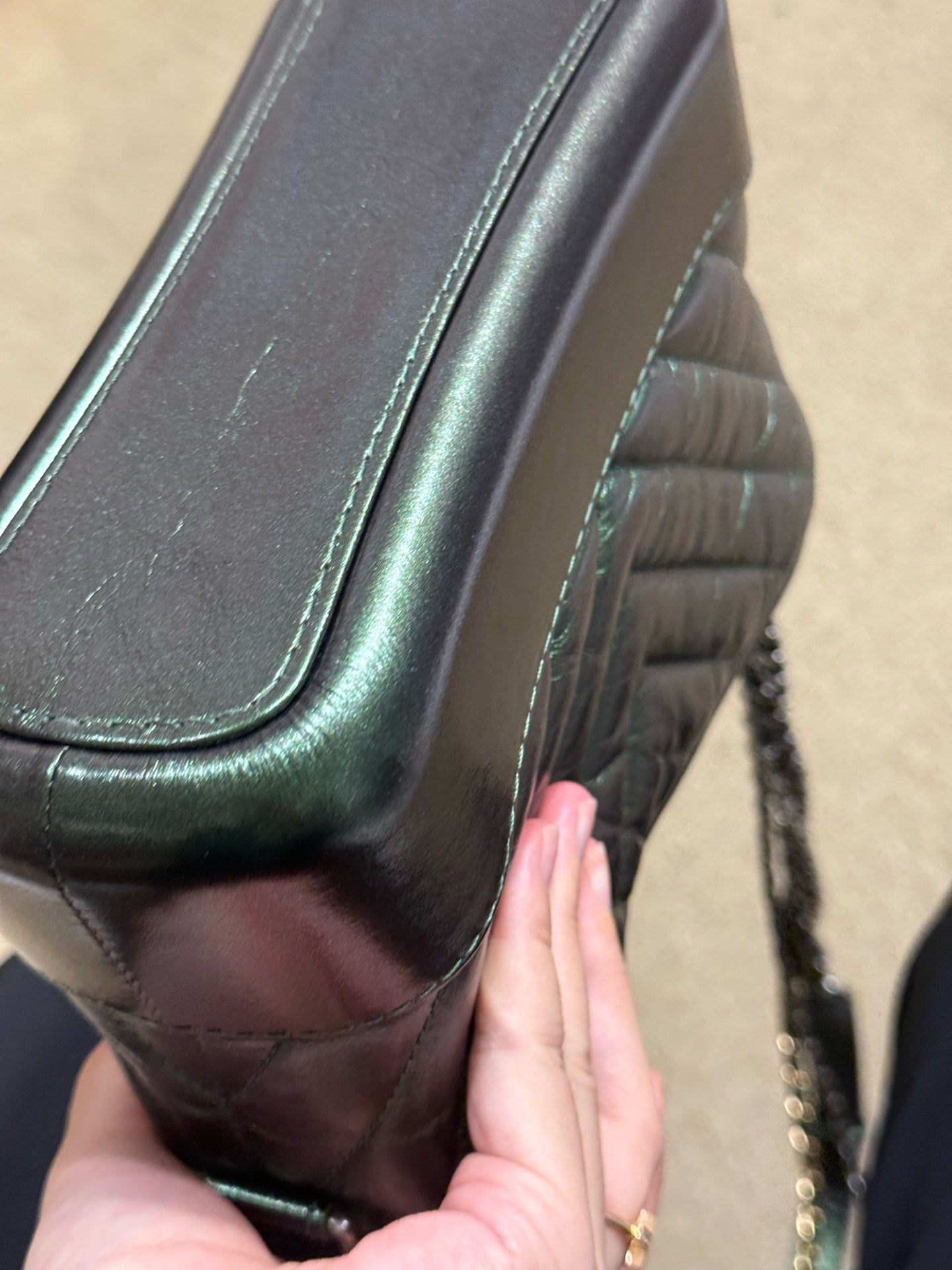Chanel - Gabrielle Hobo Bag - Leather - Green - (small)