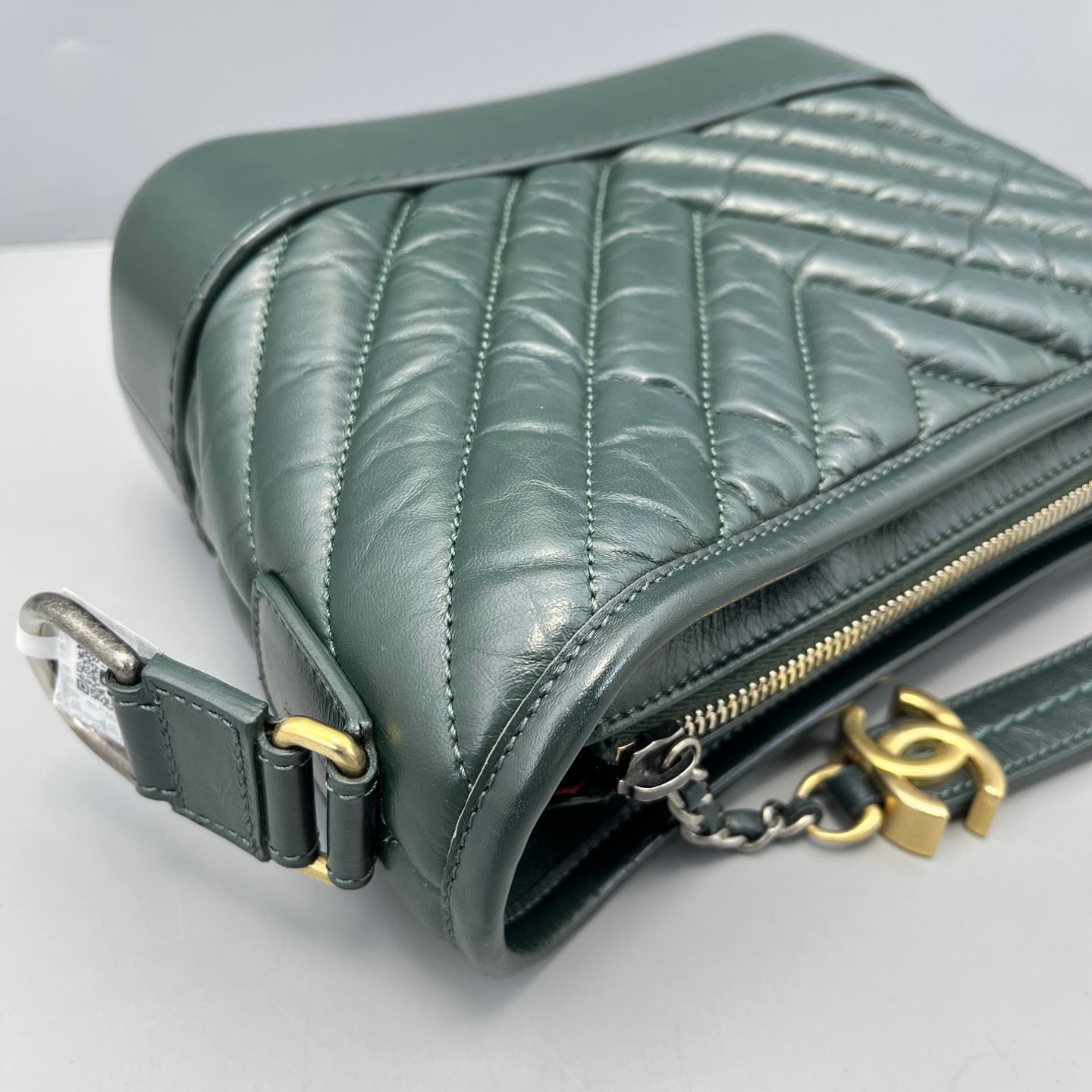 Chanel - Gabrielle Hobo Bag - Leather - Green - (small)