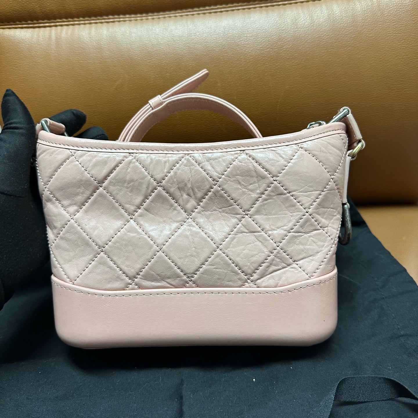 Chanel - Gabrielle Hobo Bag - Leather - Pink - (small)
