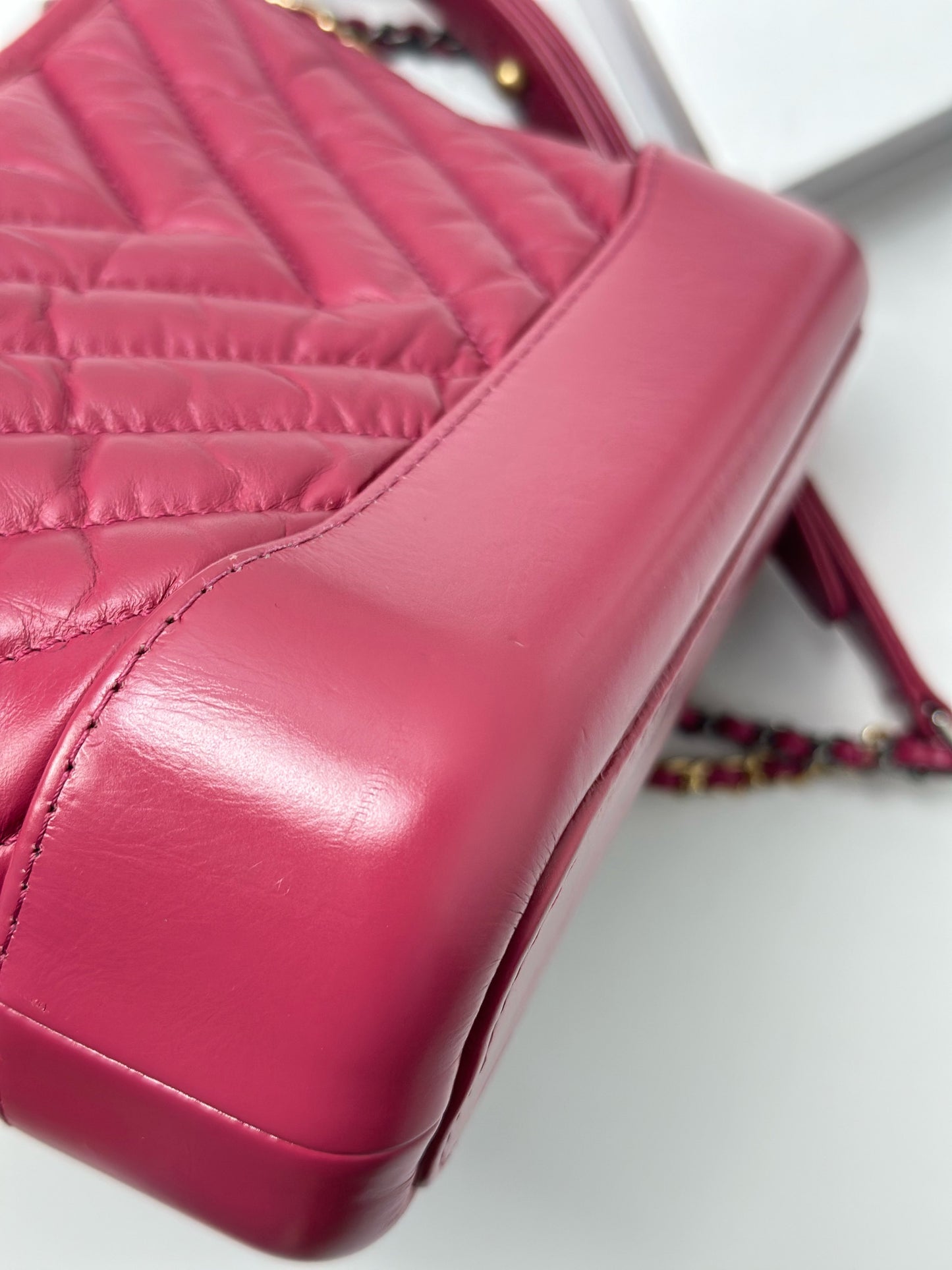 Chanel - Gabrielle Hobo Bag - Leather - Pink - (small)
