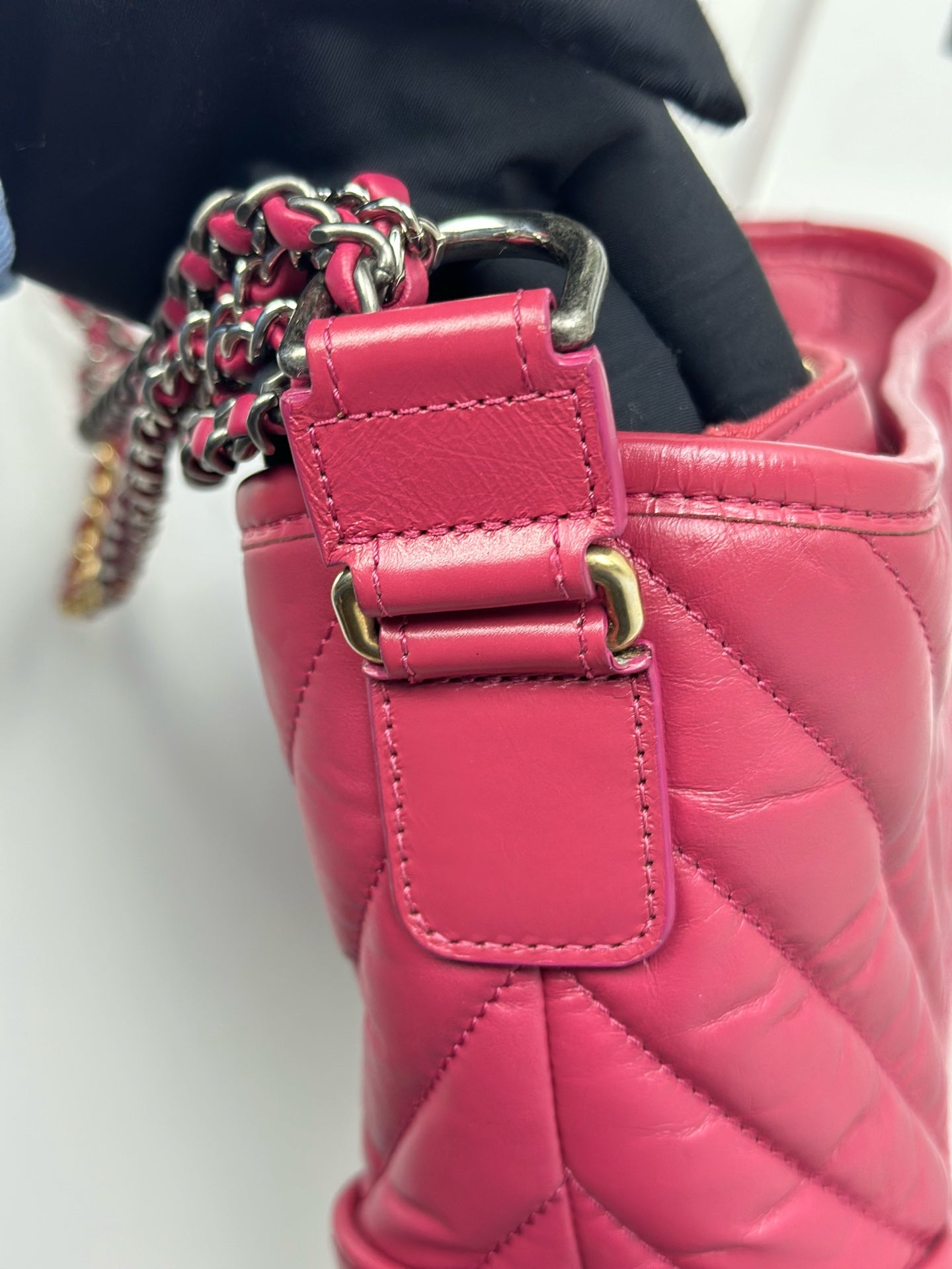 Chanel - Gabrielle Hobo Bag - Leather - Pink - (small)