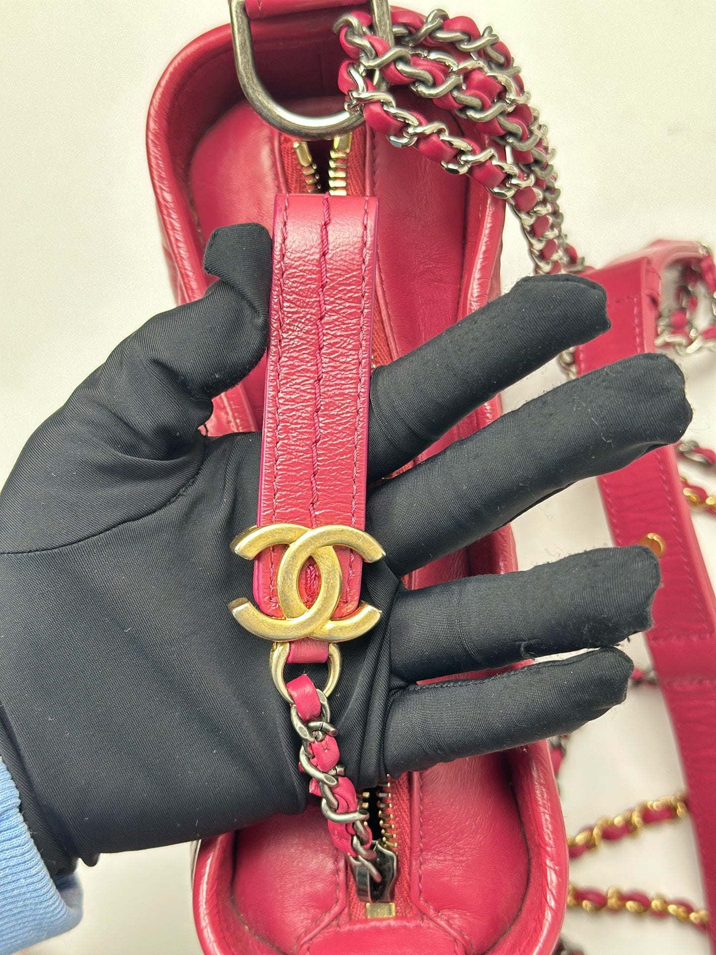 Chanel - Gabrielle Hobo Bag - Leather - Pink - (small)