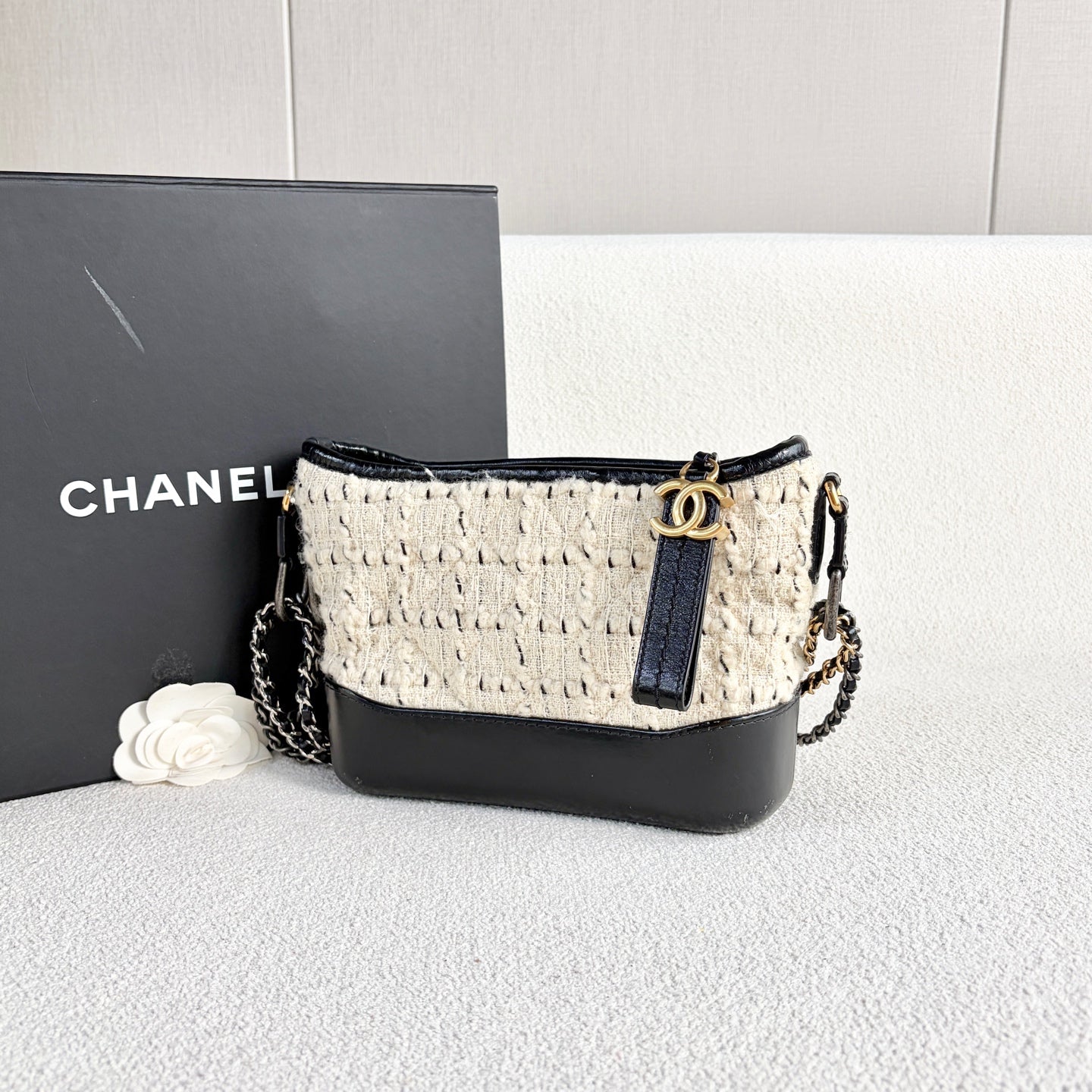 Chanel - Gabrielle Hobo Bag - Tweed and leather - Multicolour - (small)