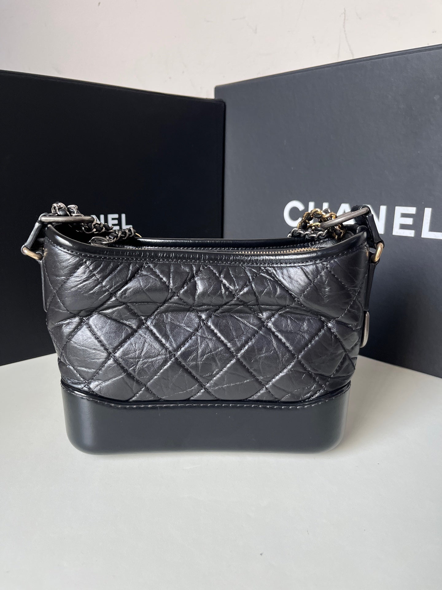 Chanel - Gabrielle Hobo - Calfskin - Black - (Small)