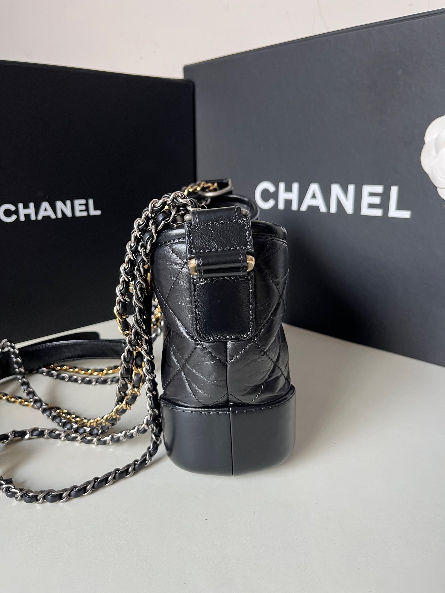 Chanel - Gabrielle Hobo - Calfskin - Black - (Small)