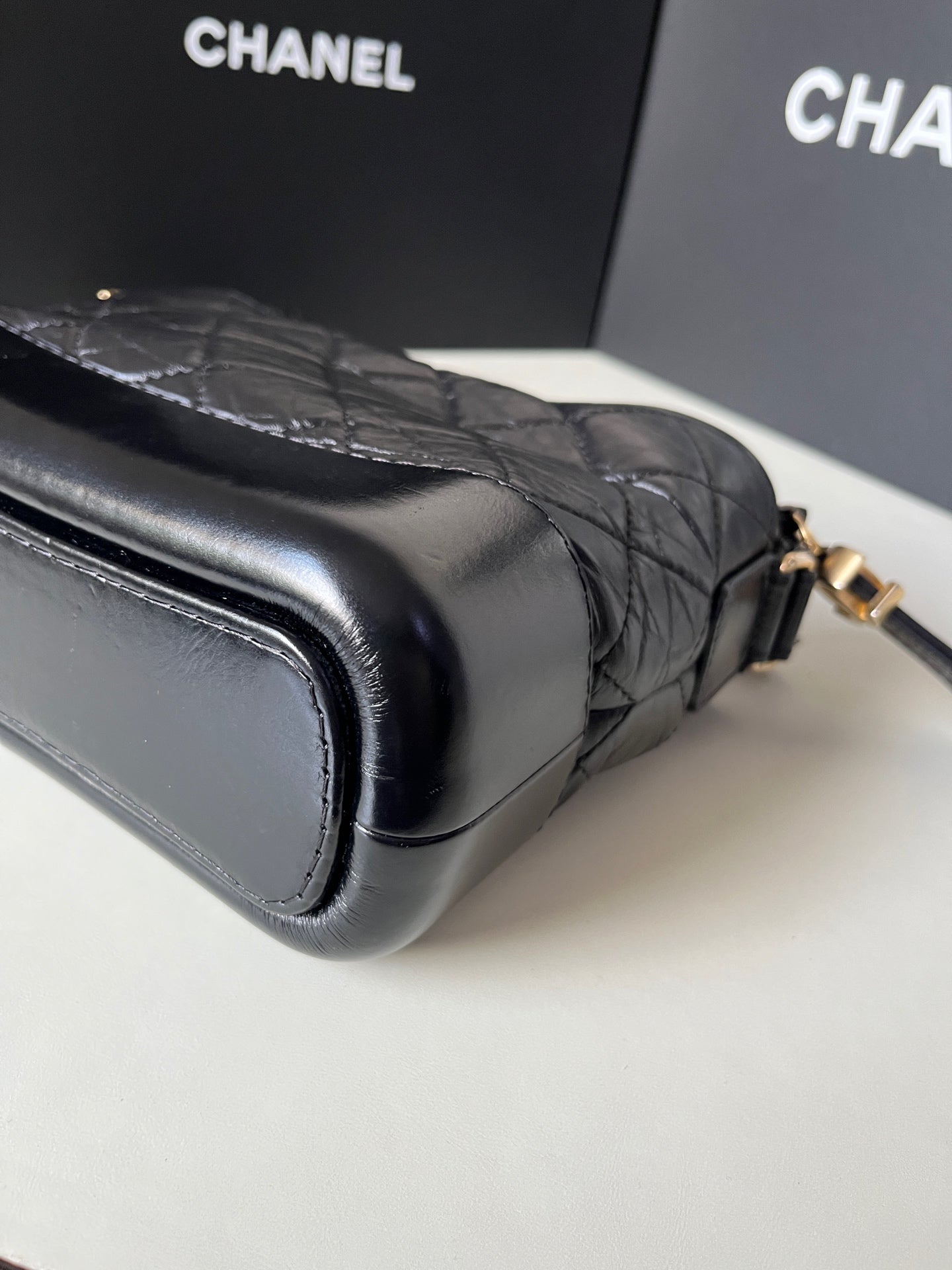 Chanel - Gabrielle Hobo - Calfskin - Black - (Small)