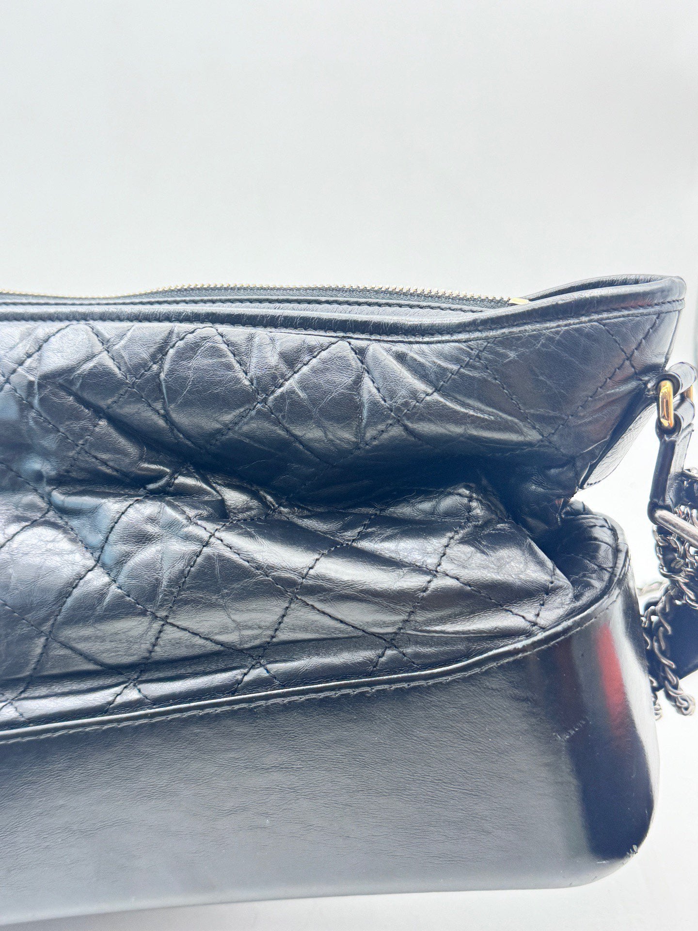 Chanel - Gabrielle Hobo - Cowhide leather - Black - (small)