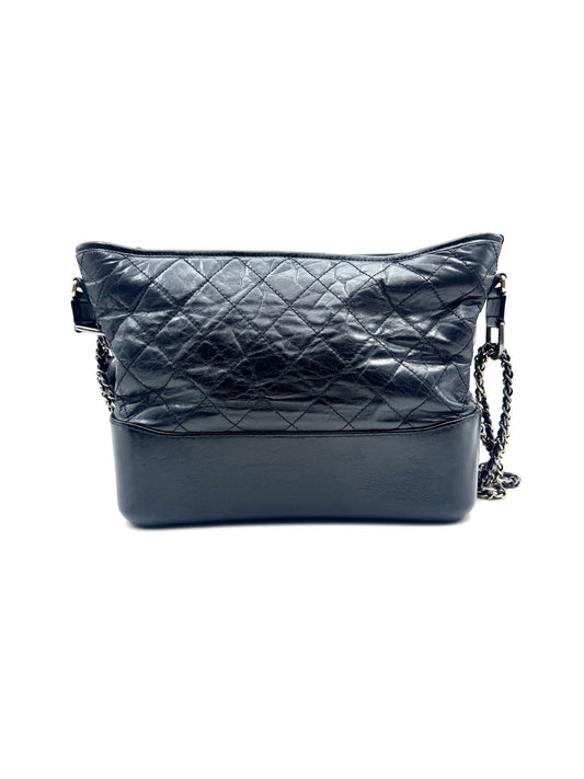 Chanel - Gabrielle Hobo - Cowhide leather - Black - (small)