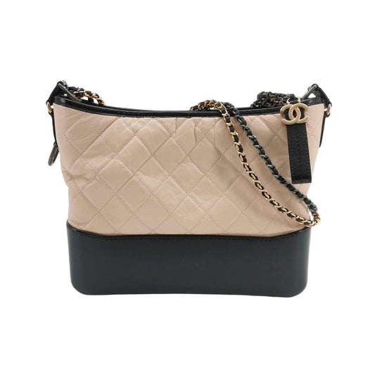 Chanel - Gabrielle Hobo - Leather - Beige - (Medium)