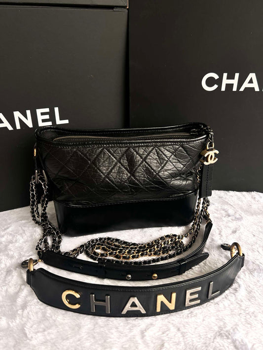 Chanel - Gabrielle Hobo - Leather - Black - (small)
