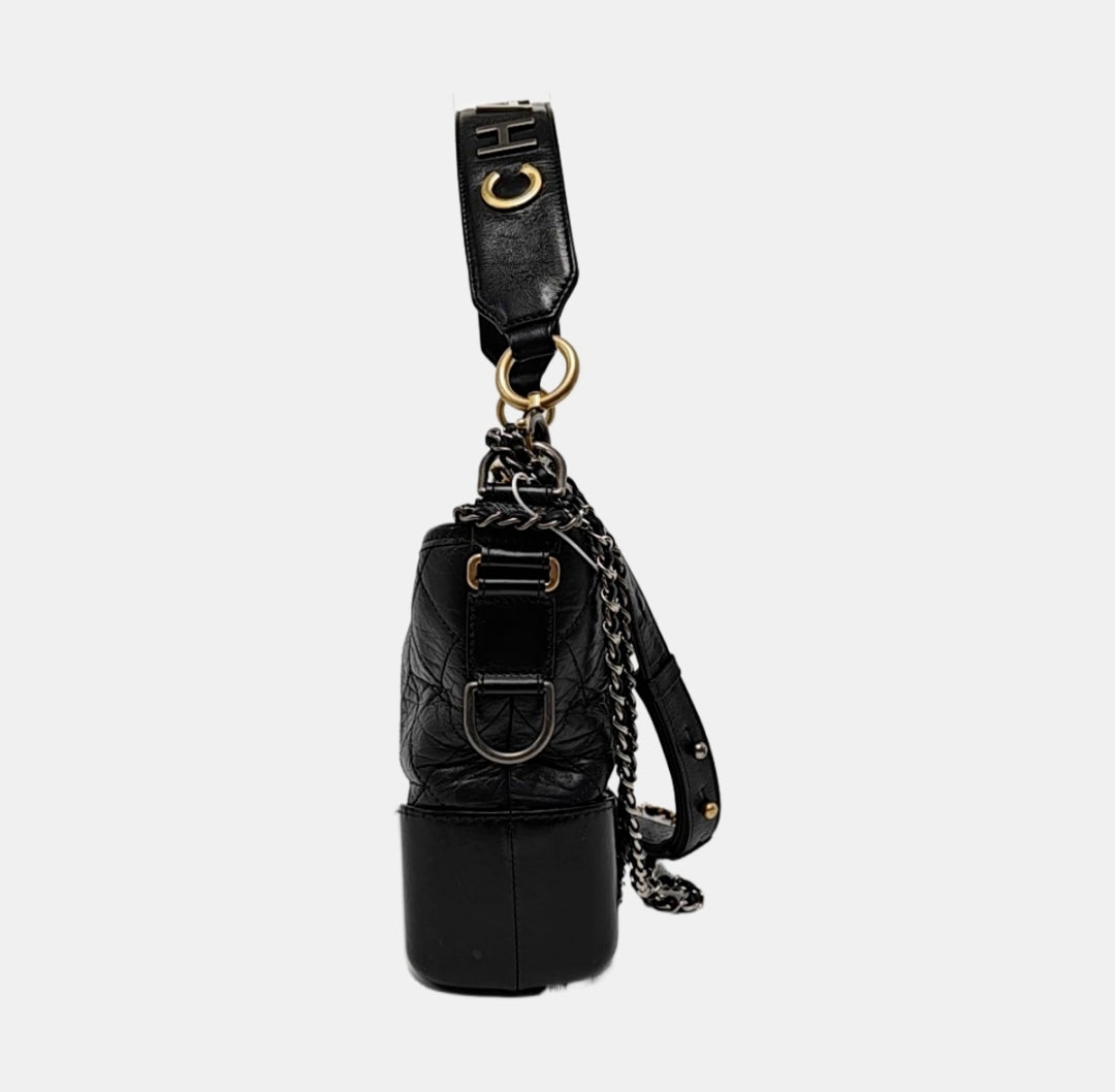 Chanel - Gabrielle Hobo - Leather - Black - (small)