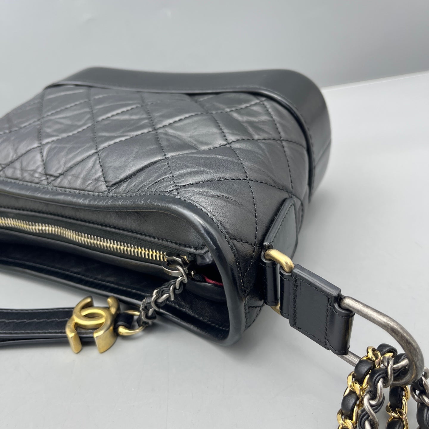 Chanel - Gabrielle Hobo - Leather - Black - (Small)