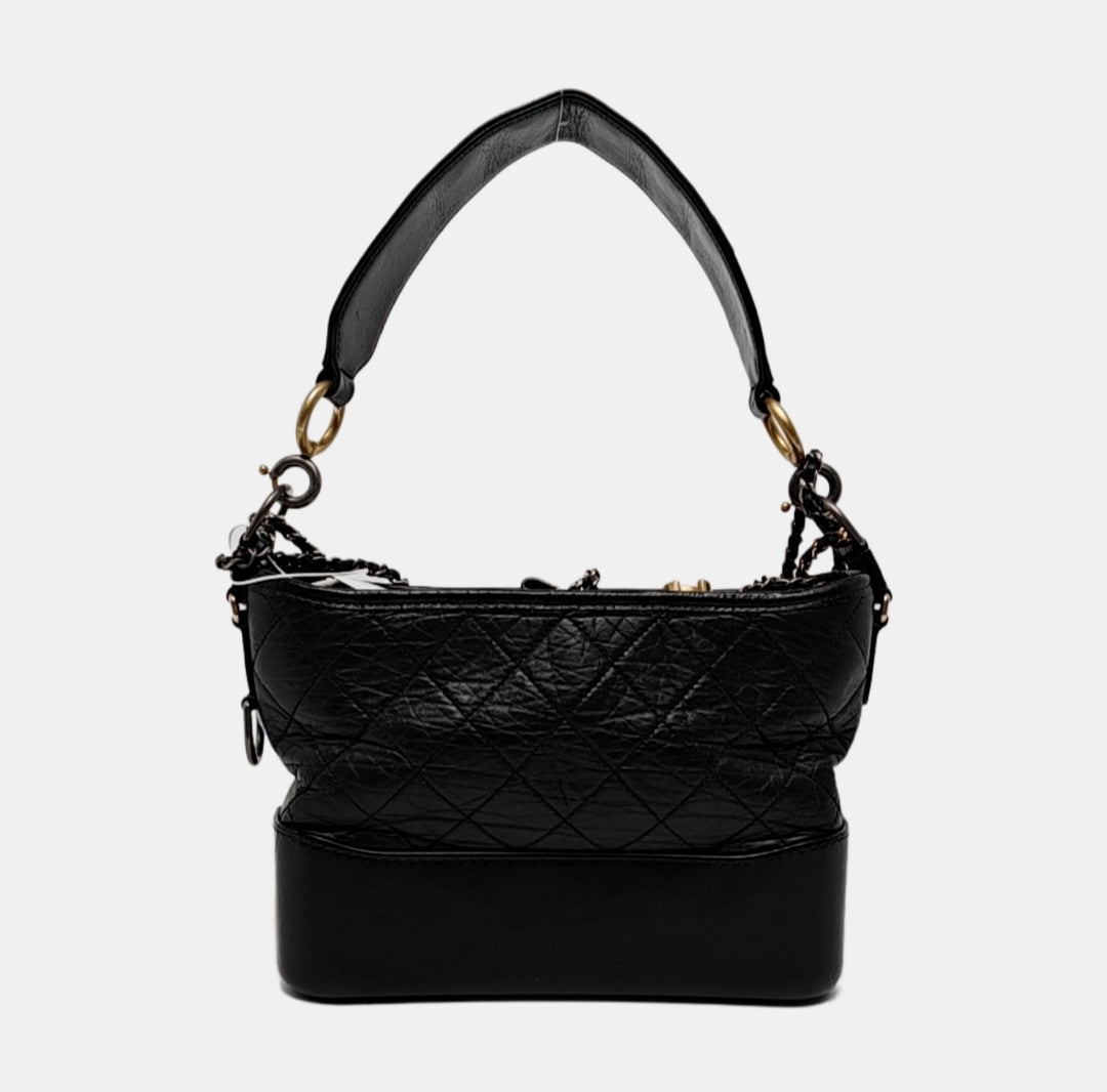Chanel - Gabrielle Hobo - Leather - Black - (small)