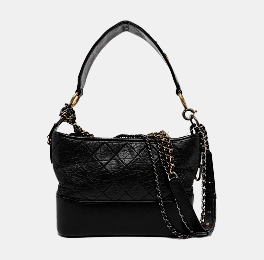 Chanel - Gabrielle Hobo - Leather - Black - (small)