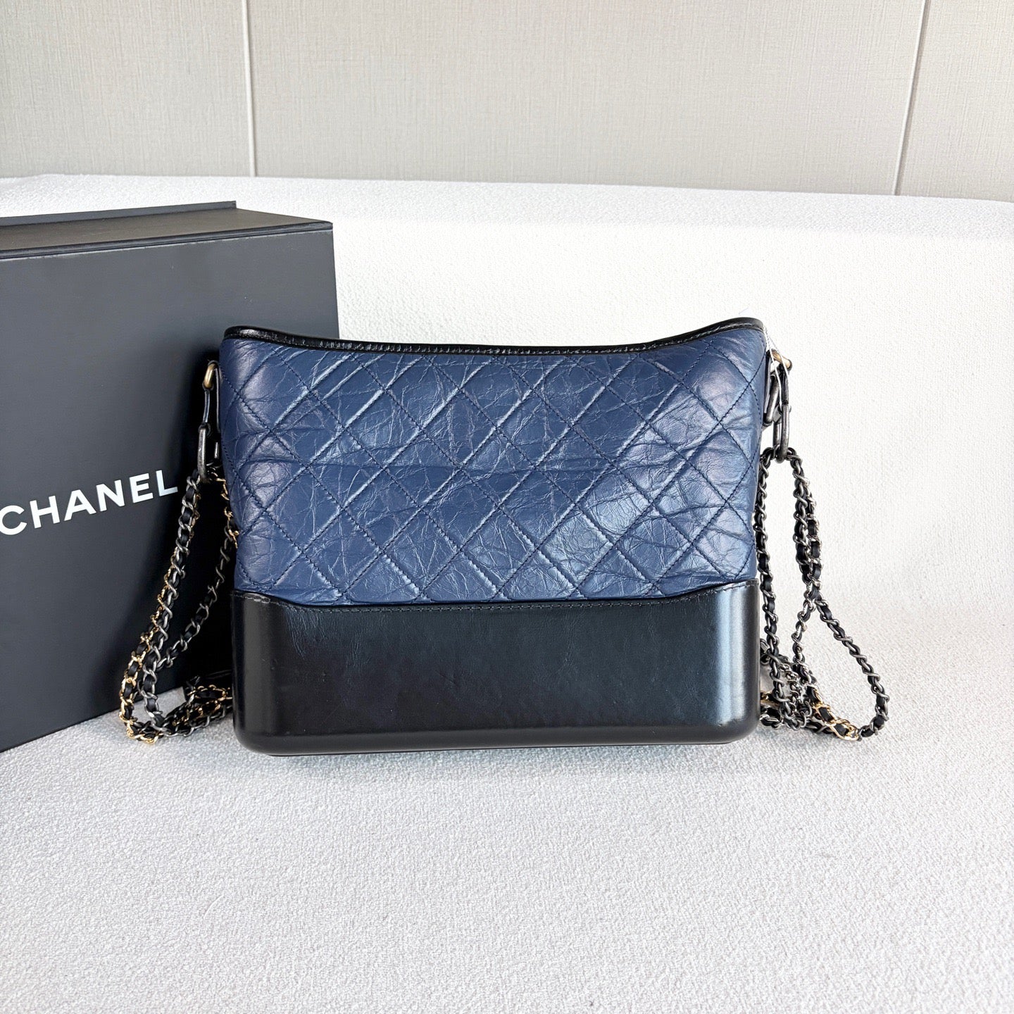 Chanel - Gabrielle Hobo - Leather - Blue - (medium)