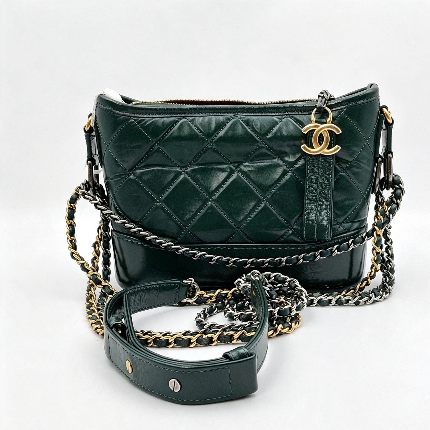 Chanel - Gabrielle Hobo - Leather - Green - (Small)