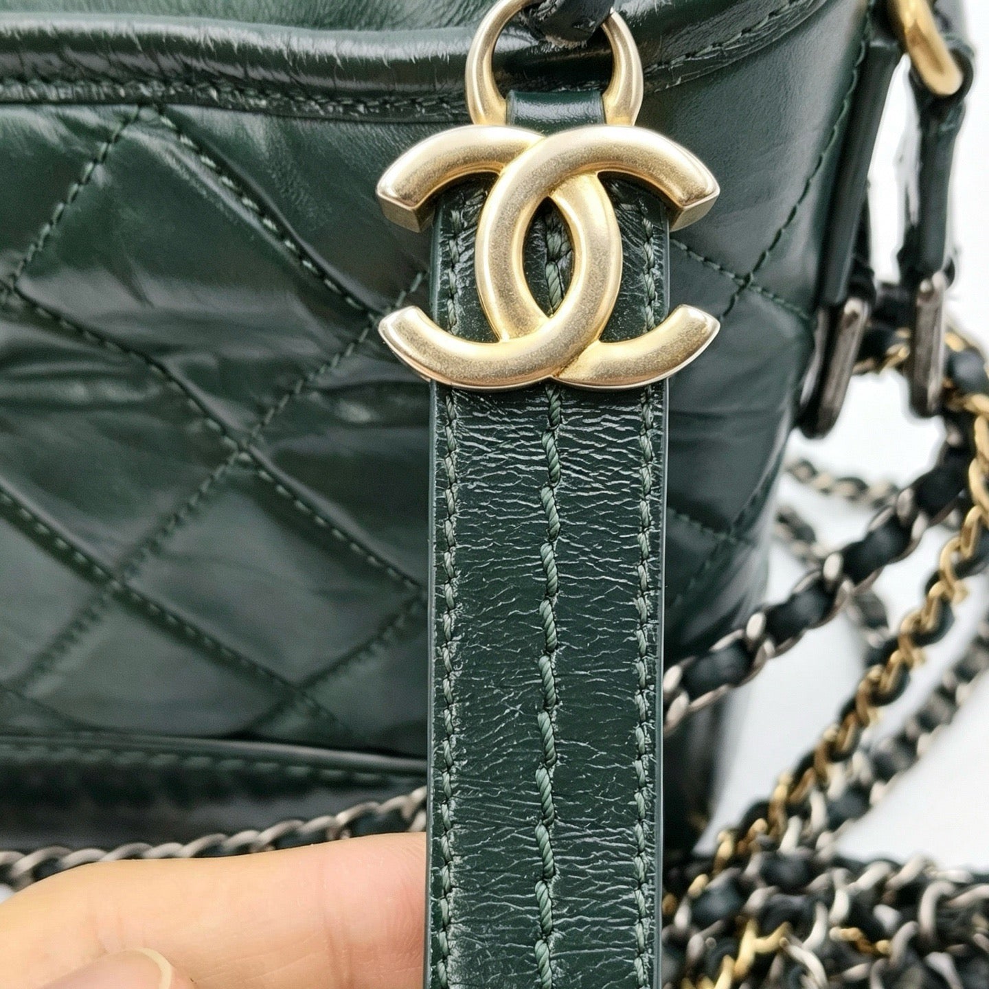 Chanel - Gabrielle Hobo - Leather - Green - (Small)