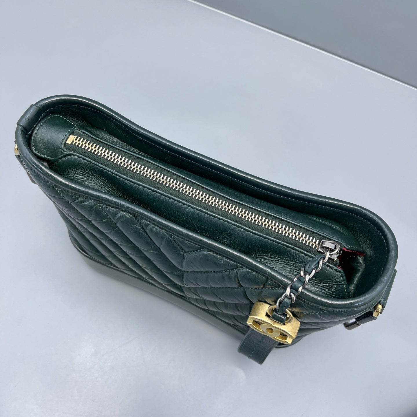 Chanel - Gabrielle Hobo - Leather - Green - (small)