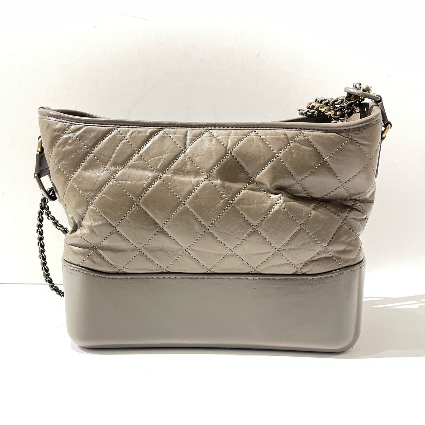 Chanel - Gabrielle Hobo - Leather - Grey - (Medium)