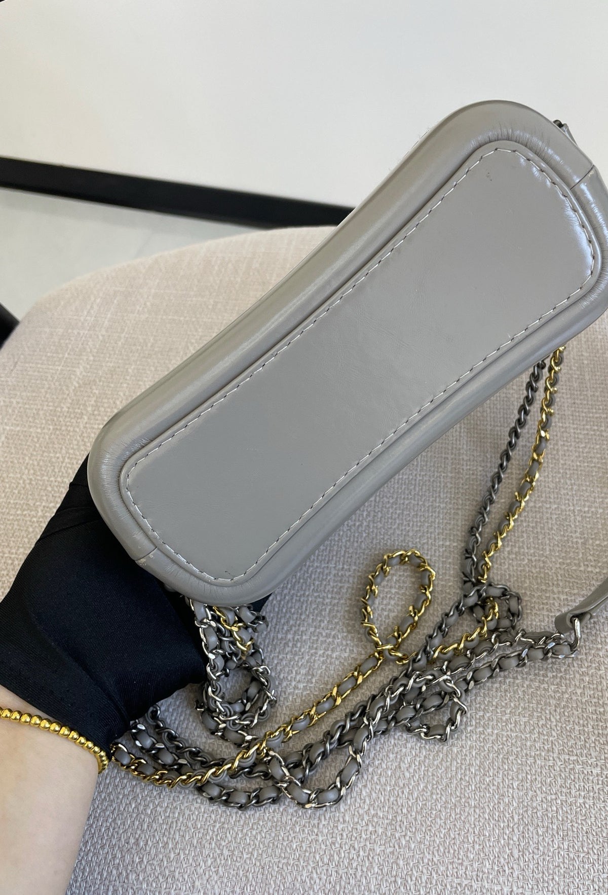 Chanel - Gabrielle Hobo - Leather - Grey - (small)