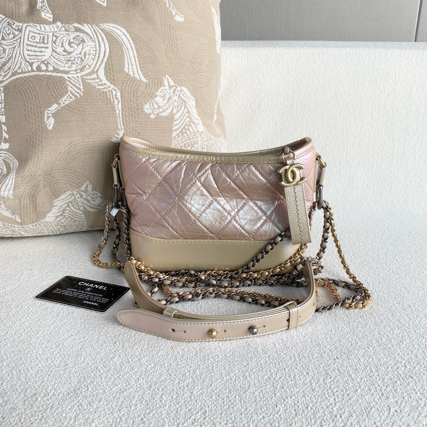 Chanel - Gabrielle Hobo - Leather - Pink - (small)