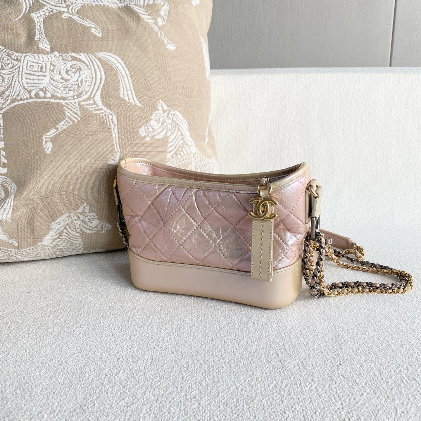Chanel - Gabrielle Hobo - Leather - Pink - (small)