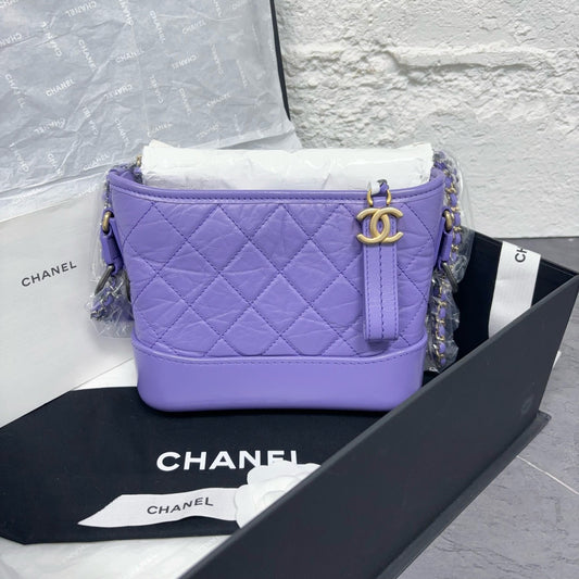 Chanel - Gabrielle Hobo - Leather - Purple - (Small)