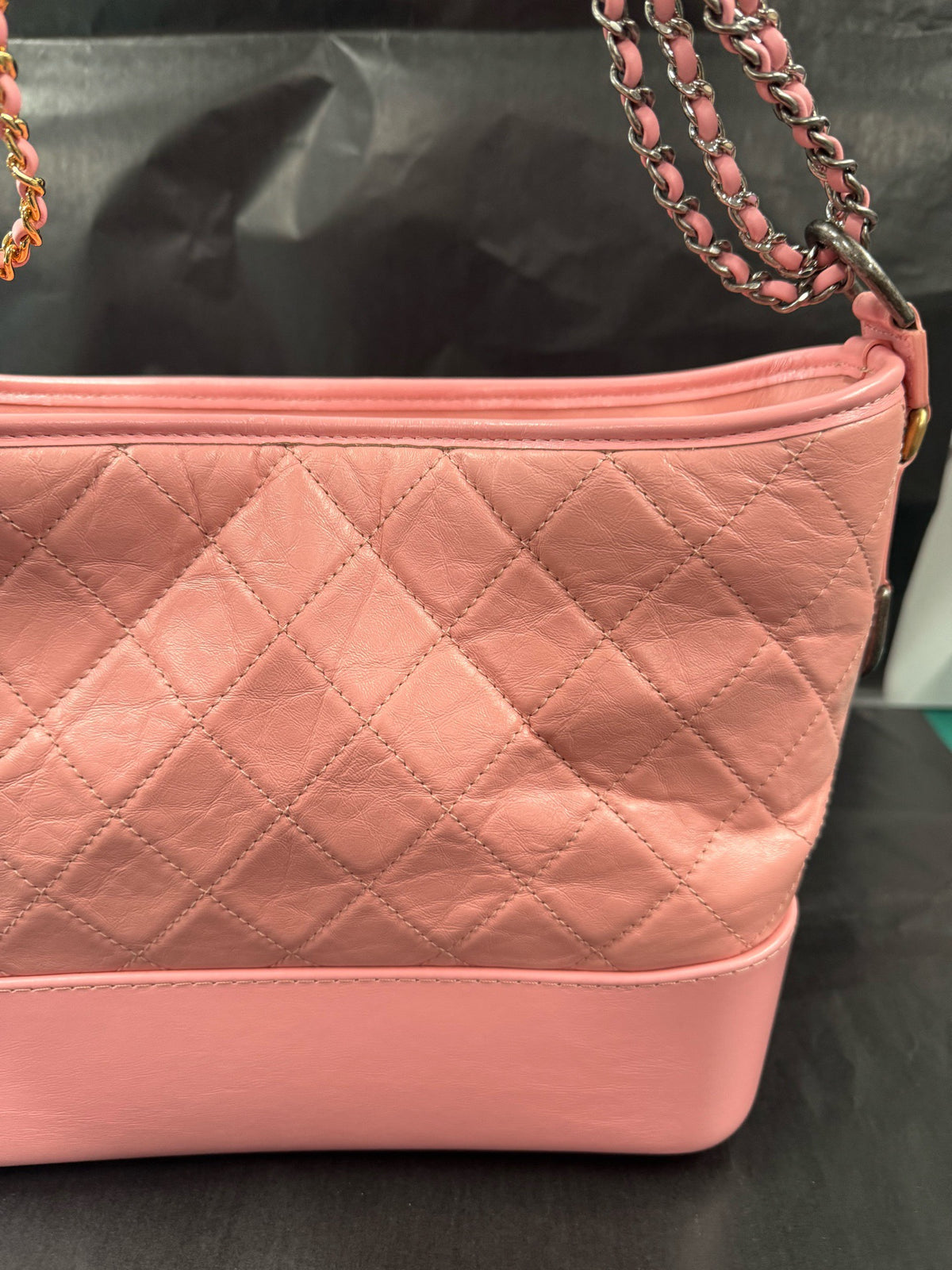 Chanel - Gabrielle Hobo Medium - Leather - Pink - (medium)