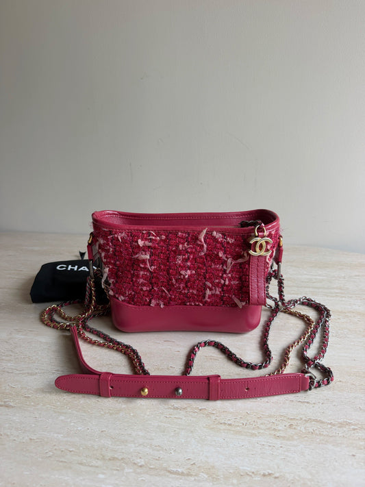 Chanel - Gabrielle Hobo - Wool - Pink - (small)
