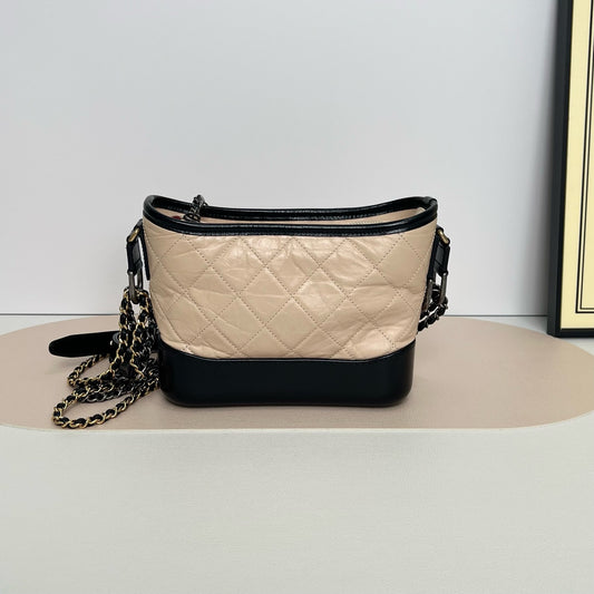 Chanel - Gabrielle - Leather - Beige - (small)