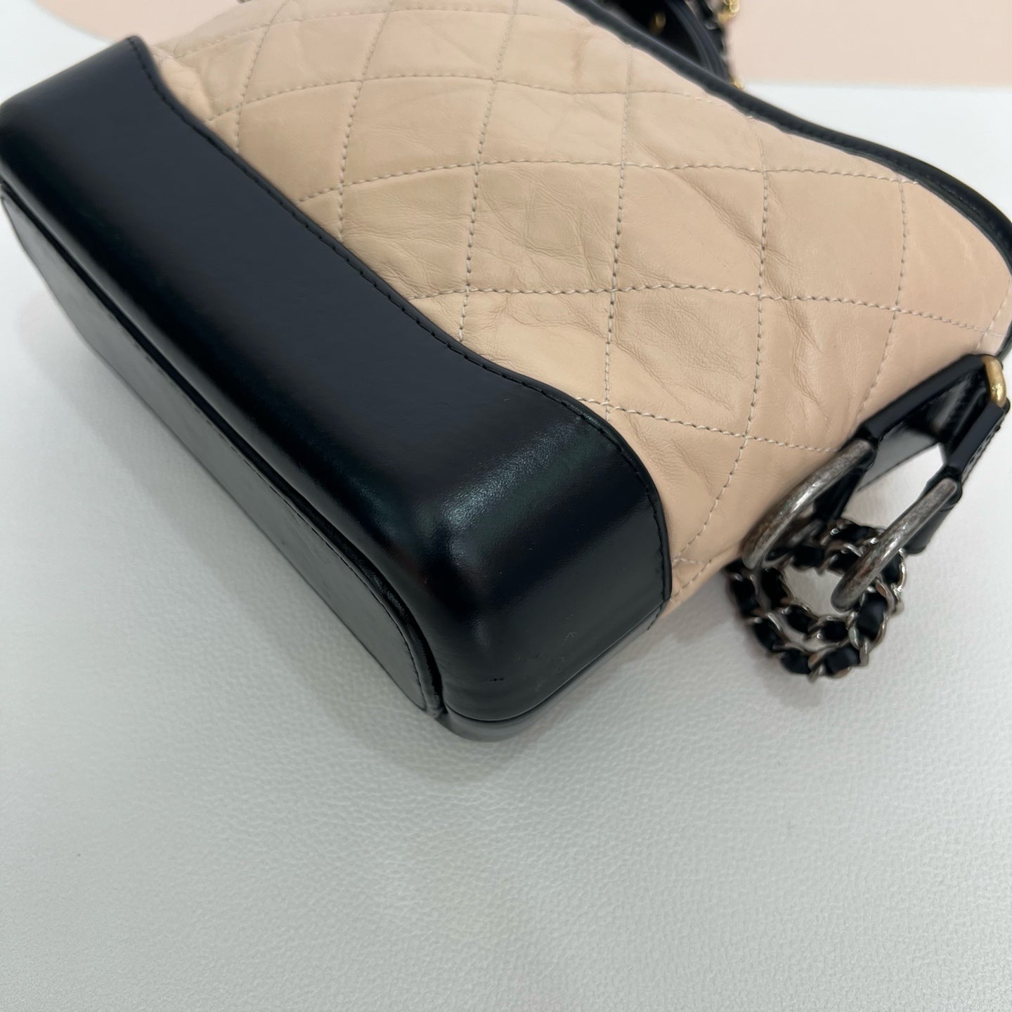 Chanel - Gabrielle - Leather - Beige - (small)