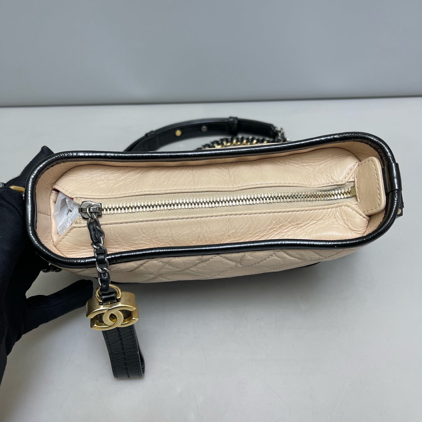 Chanel - Gabrielle - Leather - Beige - (Small)