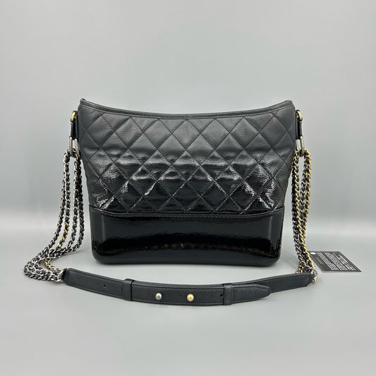 Chanel - Gabrielle - Leather - Black - (medium)