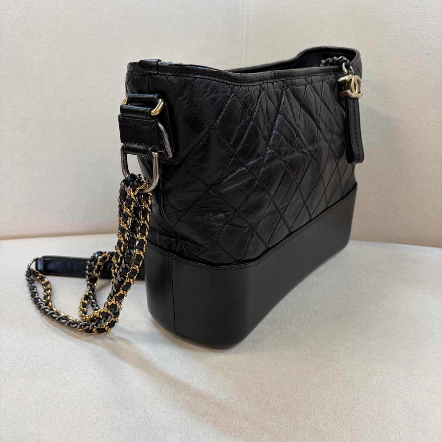 Chanel - Gabrielle - Leather - Black - (medium)