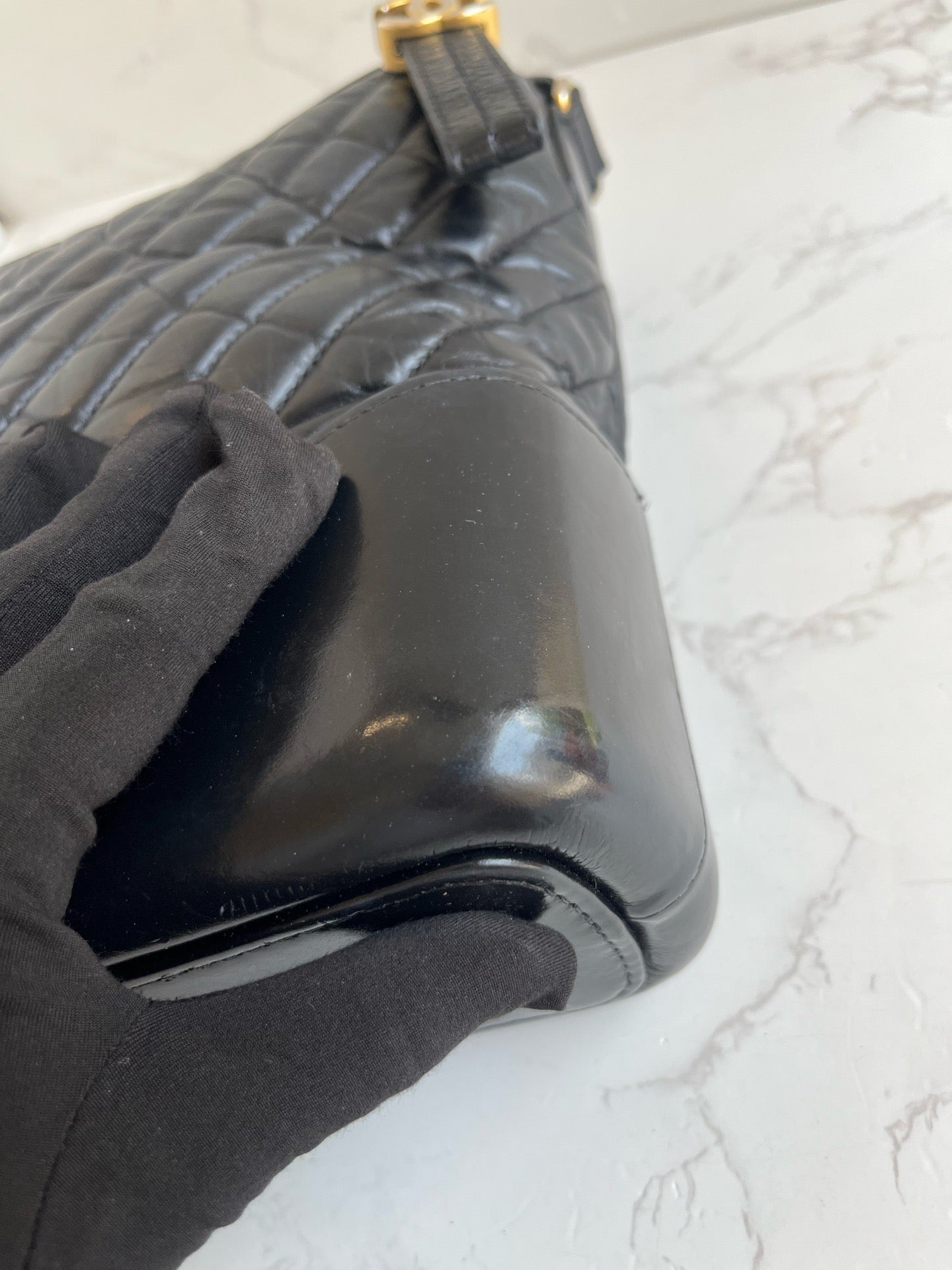 Chanel - Gabrielle - Leather - Black - (medium)