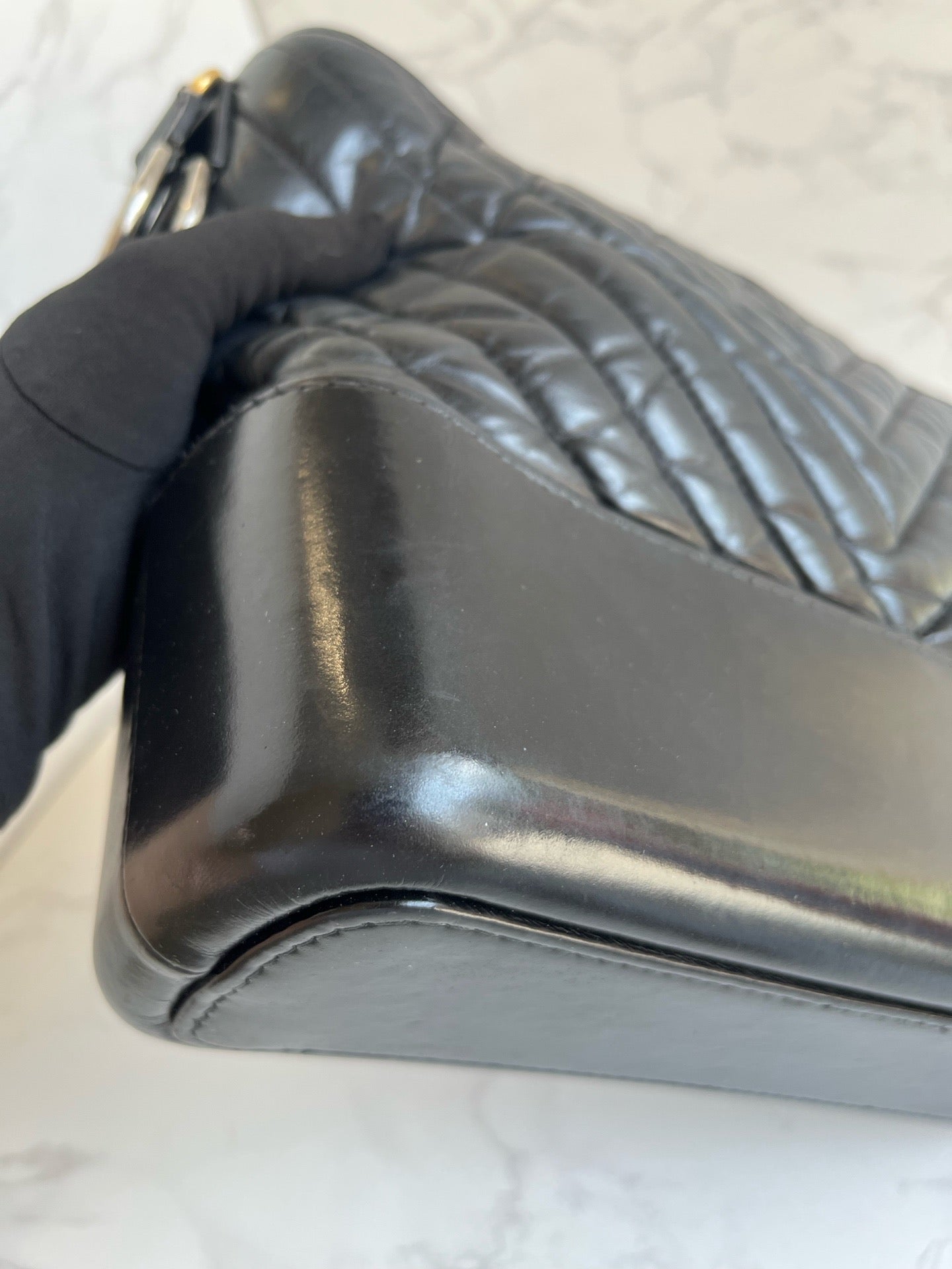 Chanel - Gabrielle - Leather - Black - (medium)