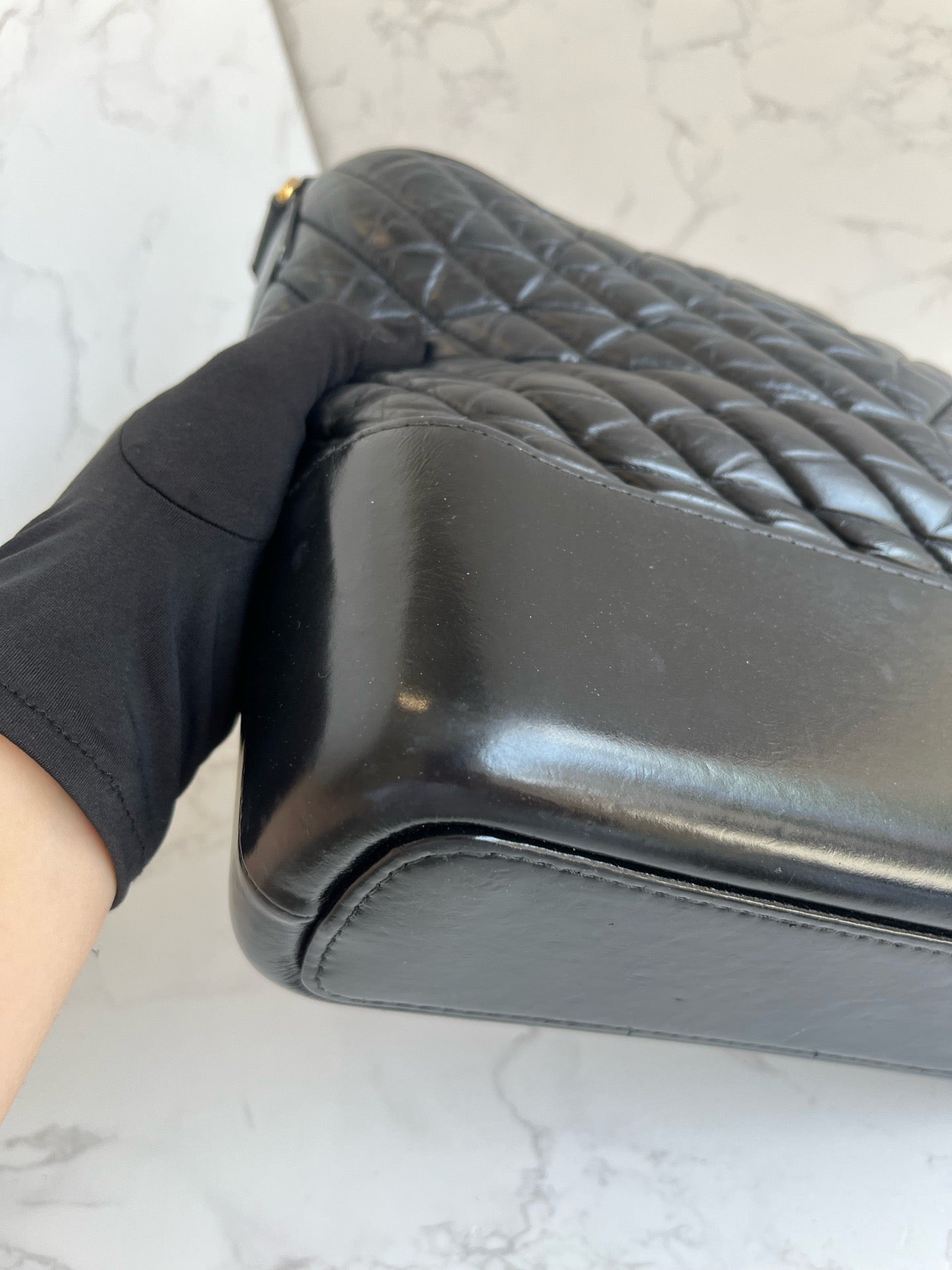 Chanel - Gabrielle - Leather - Black - (medium)