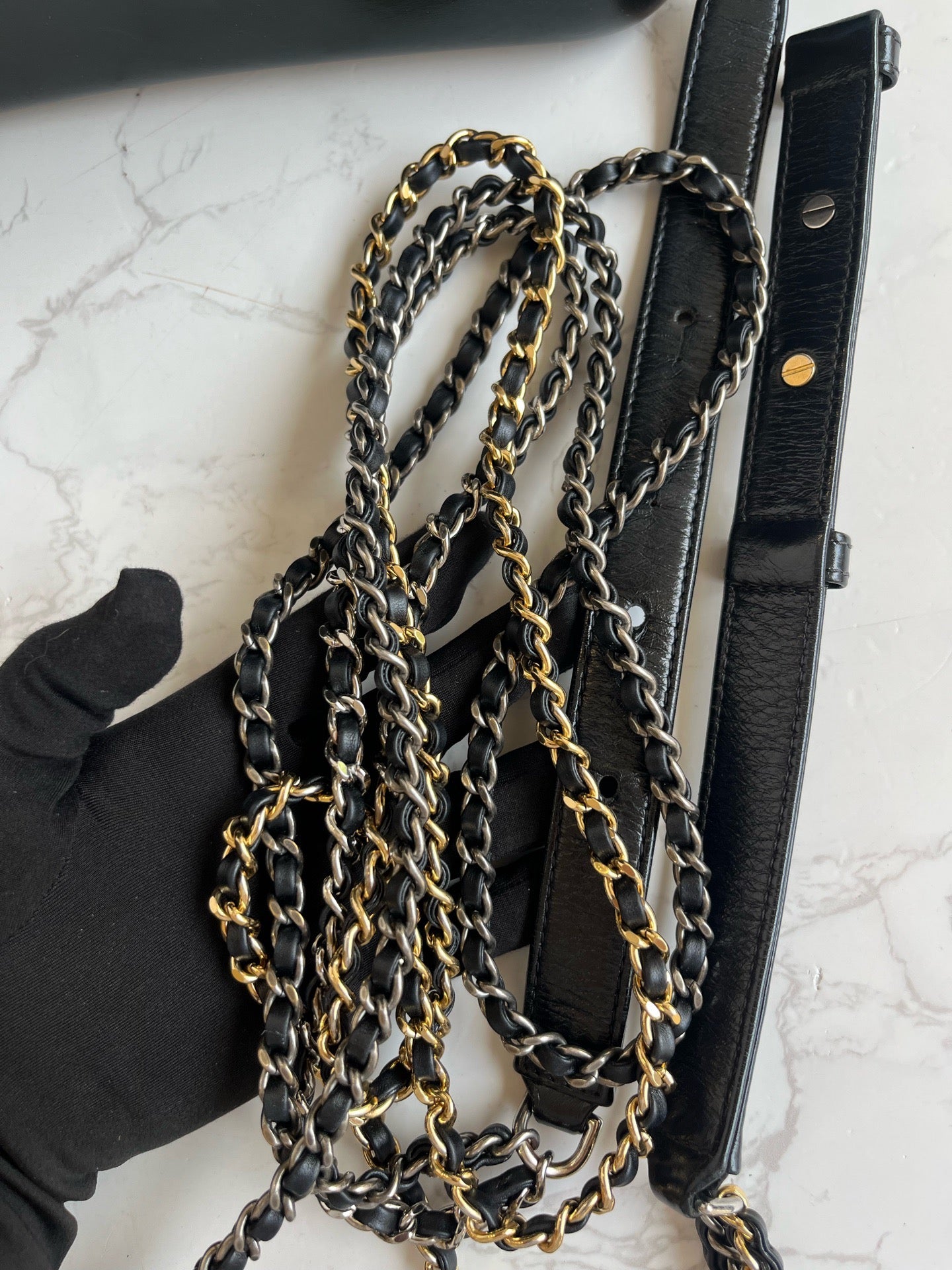 Chanel - Gabrielle - Leather - Black - (medium)
