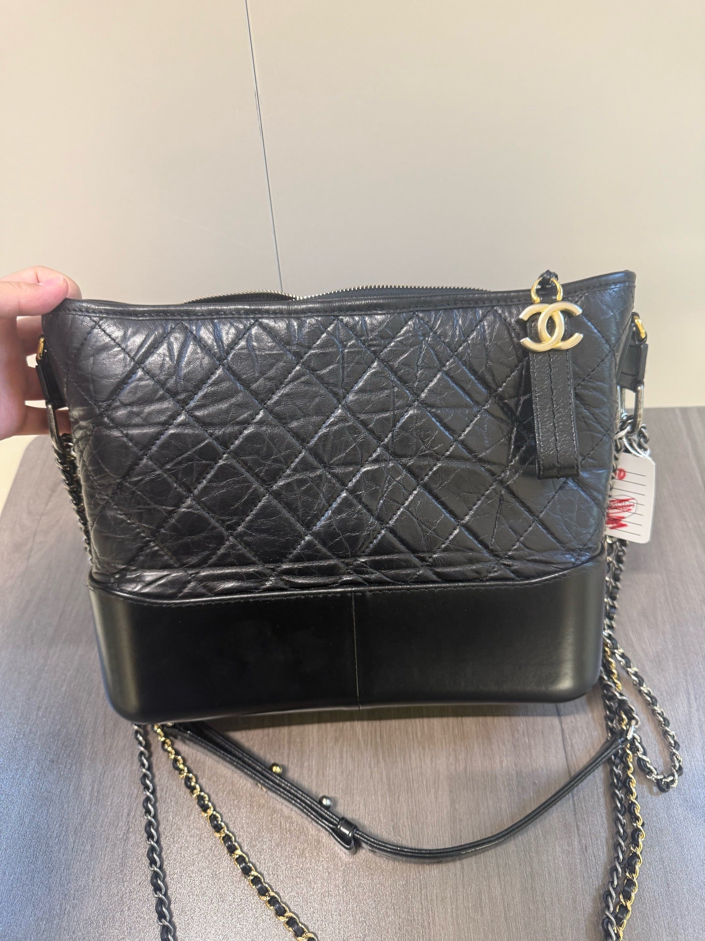 Chanel - Gabrielle - Leather - Black - (medium)