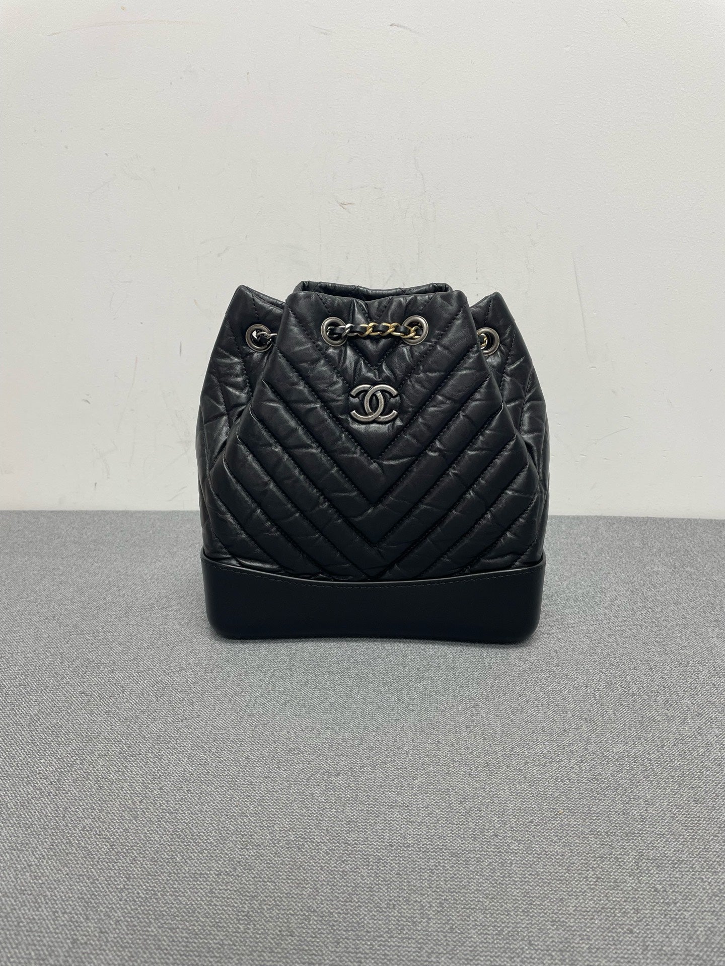 Chanel - Gabrielle - Leather - Black - (small)