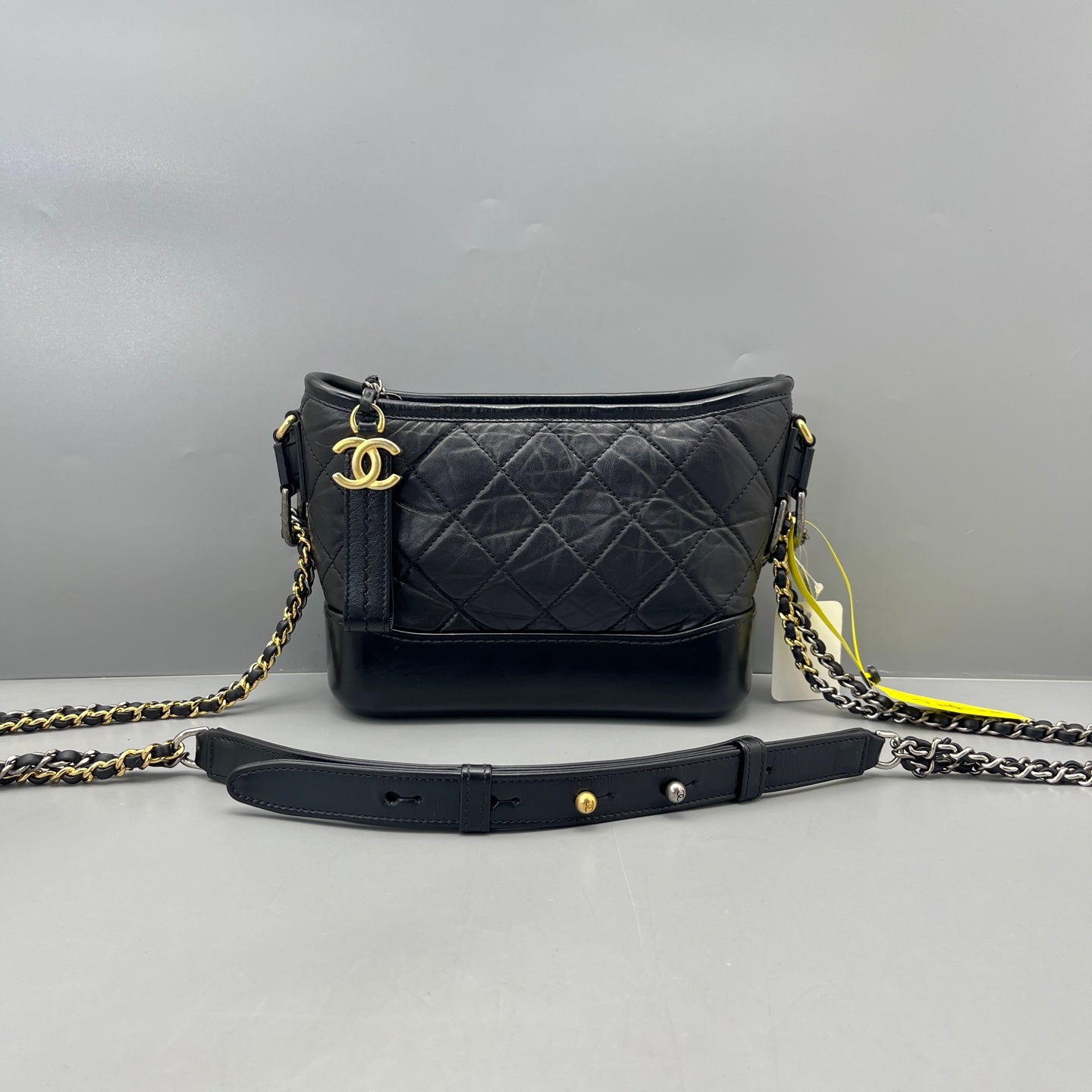 Chanel - Gabrielle - Leather - Black - (small)